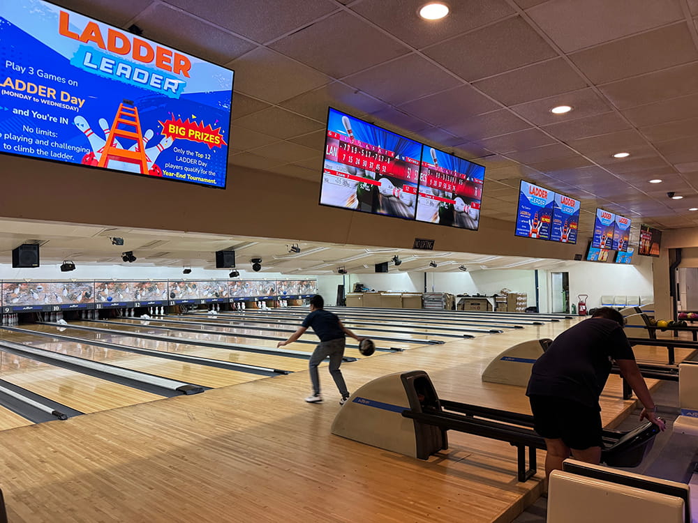 bowling alleys
